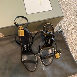 Tom Ford PADLOCK NAKED STRAP SANDAL